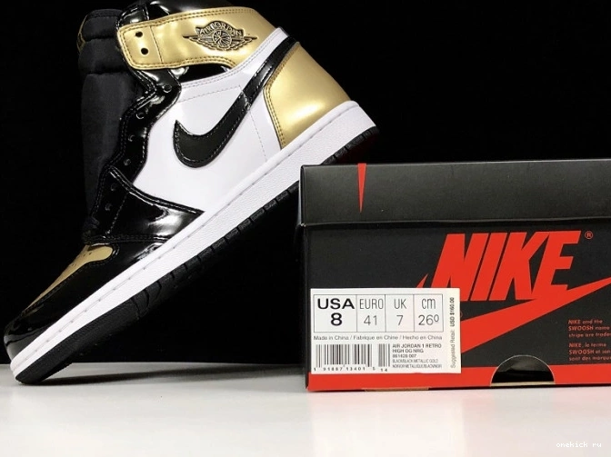 Chep Onekick Jordan Retro Glod Toe 861428-007 Air High 1 0523